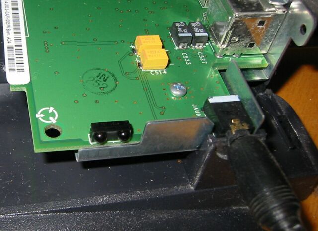 Close up of IR Emitter/Receiver